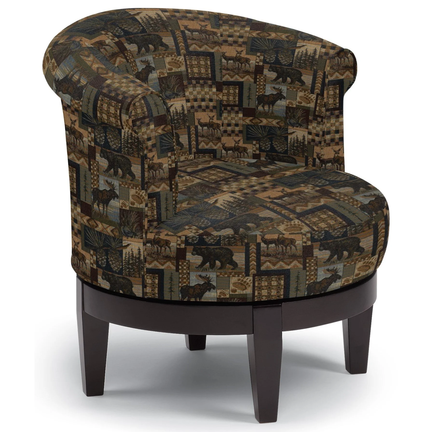 Best Home Furnishings Attica Chic Attica Swivel Chair with Traditional